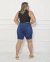 Bermuda Ciclista Jeans Plus Size - Escura - comprar online