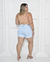 Shorts Jeans Plus Size Barra Virada - Delavê - comprar online