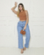 Imagem do Calça Pantalona Jeans Com Elástico - Clara