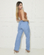 Calça Pantalona Jeans Com Elástico - Clara - comprar online