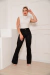 Calça Flare Jeans - Preta