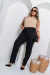 Calça Reta Jeans Plus Size -Preta - comprar online