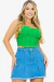 Saia De Pregas Jeans - Clara - comprar online