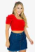 Saia De Pregas Jeans - Escura - Sairaf Jeans