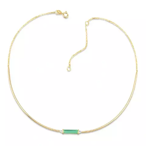 Colar Aro Baguete Jade - comprar online
