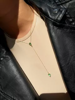 Colar Gravatinha Gotas