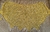 Lenço de crochê amarelo e prata