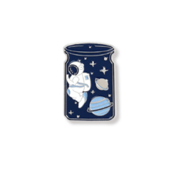 Pin astronauta en frasco