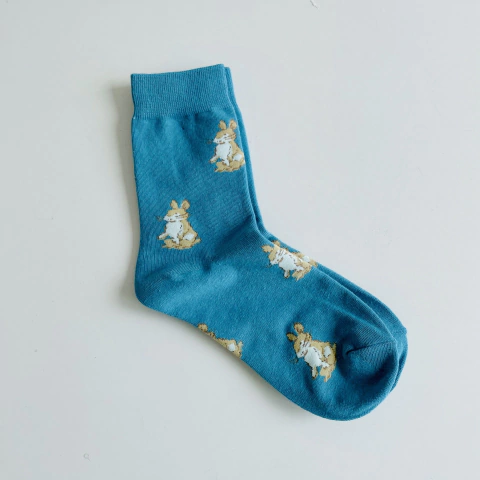 Medias Rabbit turquesa