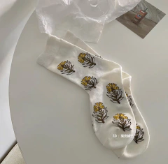 Medias Daisy - white