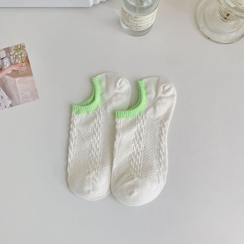 Medias lima - white/green