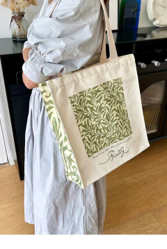 Tote Bag botánica verde en internet