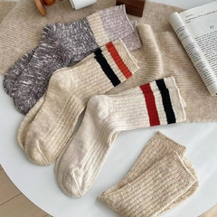 Medias Brooklyn - stripe avena - comprar online
