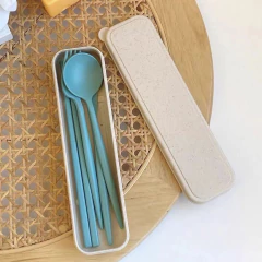 Set de cubierto ecológico - verde - comprar online