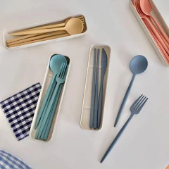 Set de cubierto ecológico - verde en internet