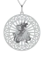 Pingente Laser Mandala Line São Jorge Prata 925