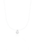 Corrente Ponto de Luz Nylon Transparente Prata Zirconia