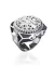 Anel São Bento Forrado Luxo Prata 950 c/ 38 Zircônias