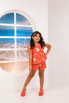 Conjunto godê laranja - comprar online