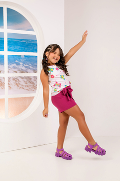 Conjunto borboletinha uva