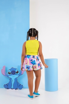 Imagem do Conjunto cropped malha amarelo