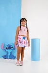 Conjunto cropped malha rosa - comprar online