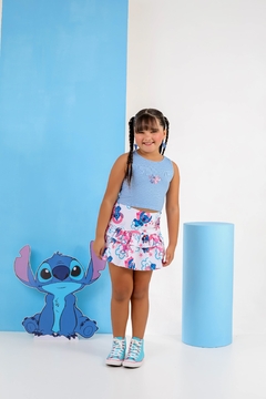 Conjunto cropped malha azul - lalypopKids