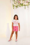 Conjunto short-saia malha bailarina rosa - comprar online