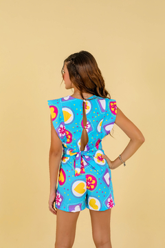Conjunto coração azul - lalypopKids