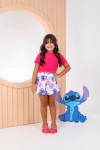 Conjunto short-saia c/ canelada pink - comprar online