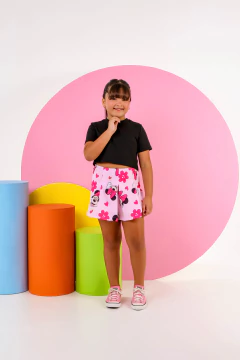 Conjunto short-saia minnie preto na internet