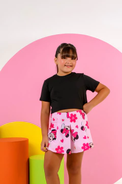 Conjunto short-saia minnie preto - lalypopKids