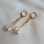 Argola Corrente gota Pérola Barroca - comprar online
