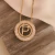 Mandala Inicial ouro18k baguetes - loja online
