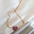 Pulseira riviera coração Pavê