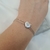 Pulseira coração crucifixo cravejado - CrisJoo.Design
