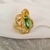 Brinco ou Anel flor Peridoto - loja online