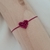 Pulseira Coração fio de Seda (Difusora) - loja online