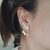 Imagem do Earcuff navetes medalhinhas + mini cristais