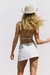 Imagen de WANTED WHITE LEATHER SKIRT #preorder