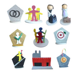 Kit Corporativos 3D - Bonecos para Constelação Familiar na água