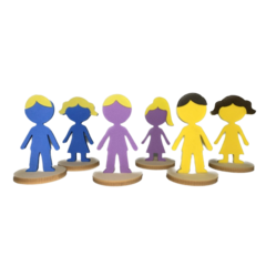 Kit 62 peças - Sophie 2D - Bonecos para Constelação Familiar na água - online store
