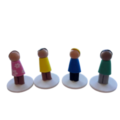 Imagem do Kit 60 peças - Bert 3D - Bonecos para Constelação Familiar na água