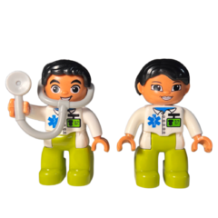 Kit Saúde Médicos e Enfermeiros - Lego - Bonecos para Constelação Familiar