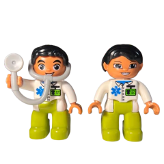 Kit Saúde Médicos e Enfermeiros - Lego - Bonecos para Constelação Familiar