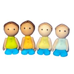 Imagen de Kit 43 Família - Biscuit - Bonecos para Constelação Familiar