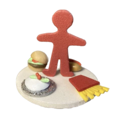 Representante Compulsão Alimentar em 3D - Unidade - Bonecos para Constelação Familiar na água