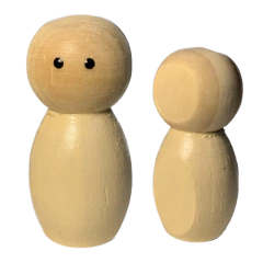 Kit de 16 Bonecos Grandes de Madeira - Sophie - Bonecos para Constelação Familiar - online store
