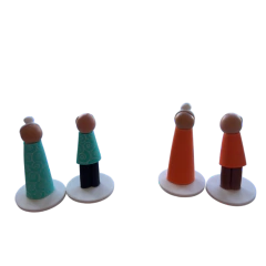 Kit 60 peças - Bert 3D - Bonecos para Constelação Familiar na água - comprar online
