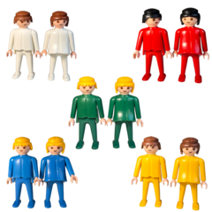 Kit 10 adultos - Playmobil - Bonecos para Constelação Familiar